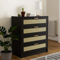 White 4 Drawer Wood Dresser P178759