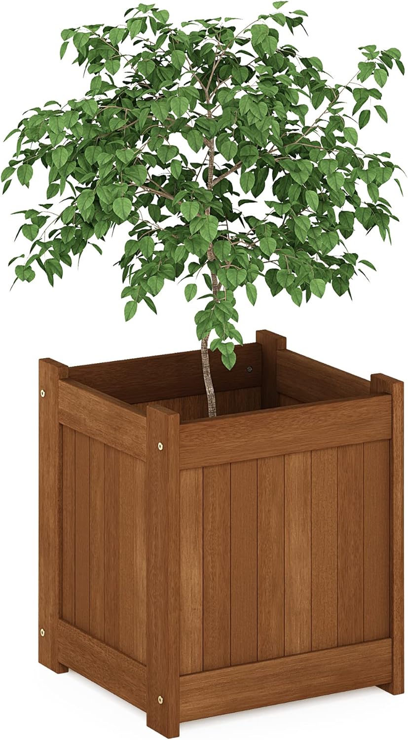 Natural Hardwood Flower Box F522