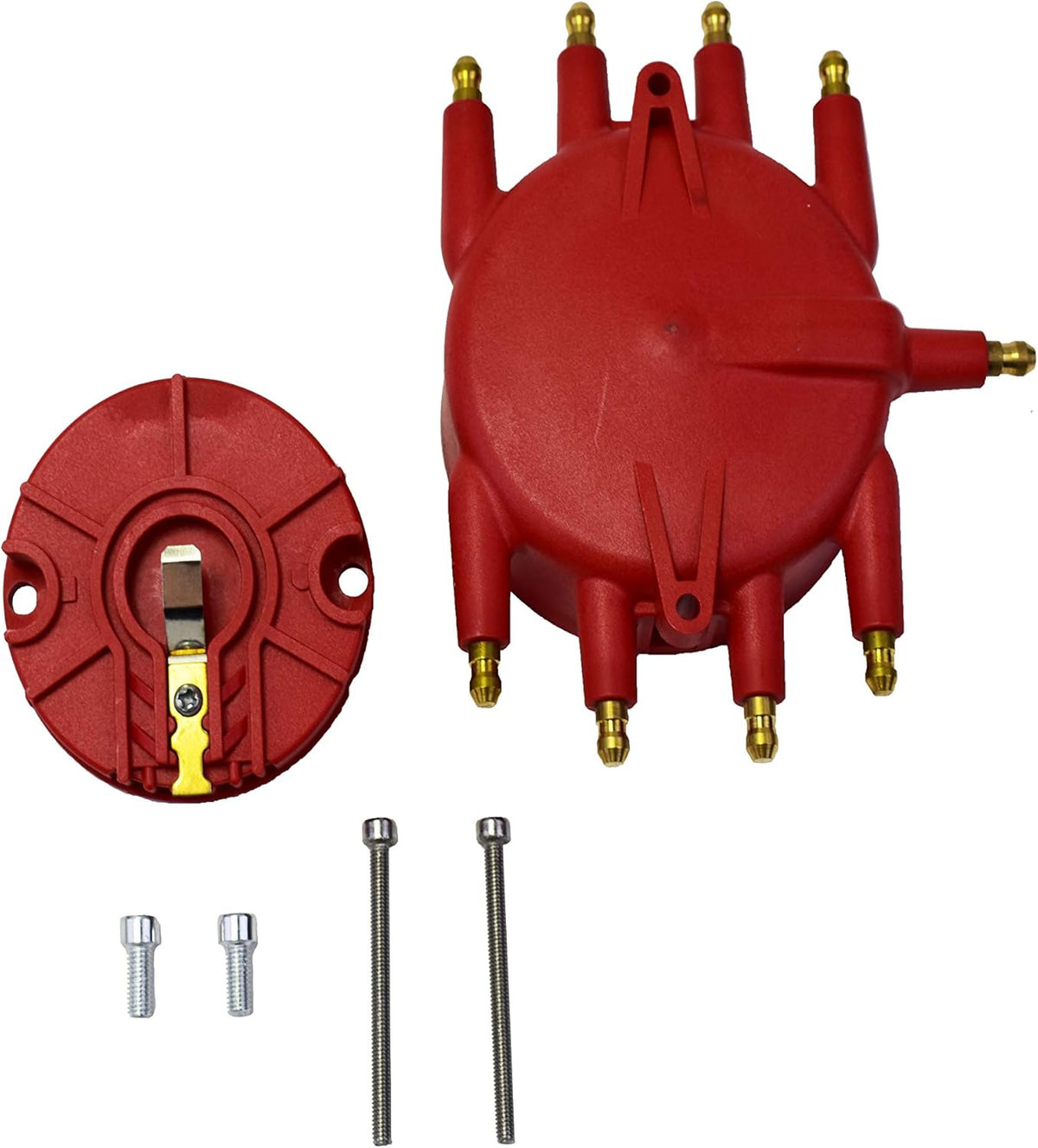 Red Distributor and Rotor Cap J901