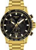 316L Stainless Steel case with Yellow Gold PVD Coating Quartz Watches, Grey, Stainless Steel A7812