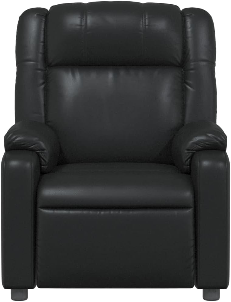 Black Faux Leather Massage Recliner Chair M16184