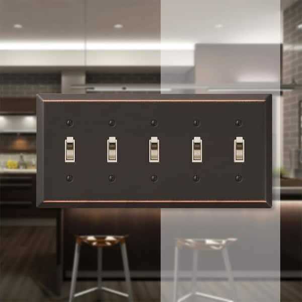 Century Wallplate 5 Toggle O302579