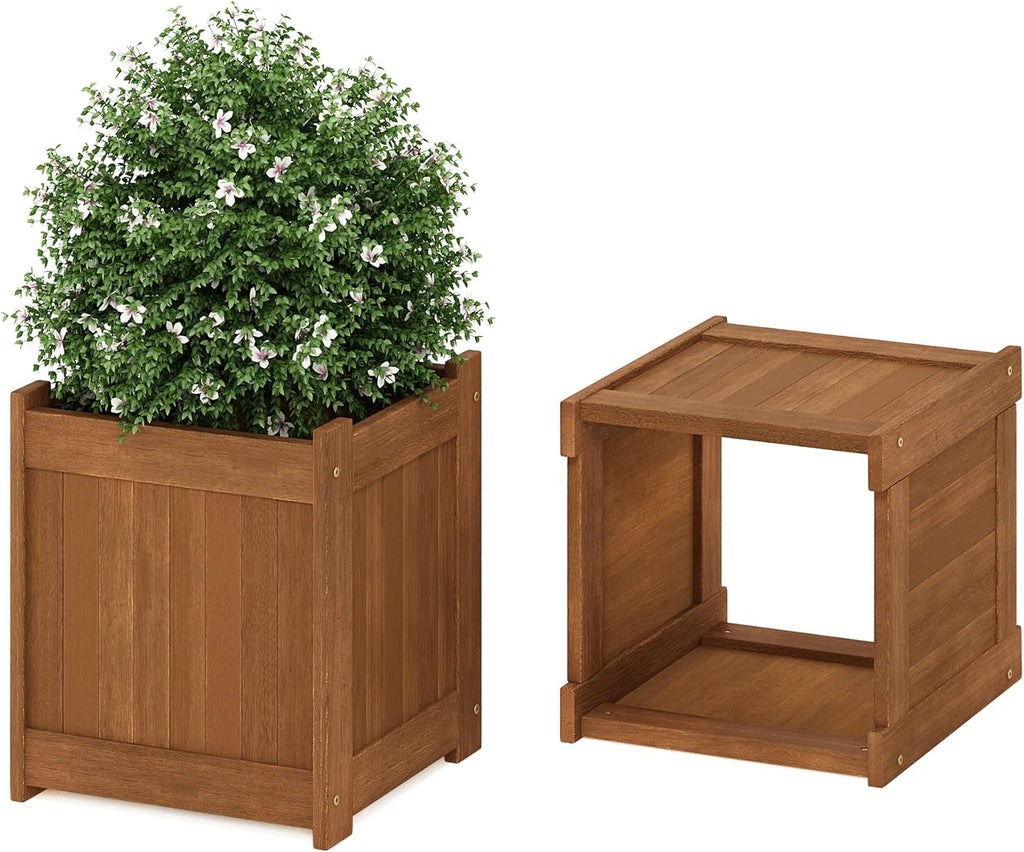 Natural Hardwood Flower Box F522