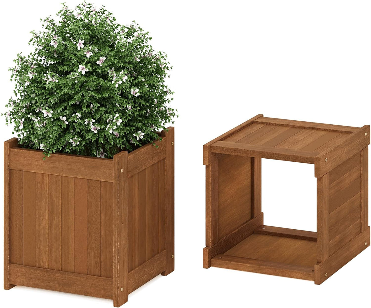 Natural Hardwood Flower Box F522
