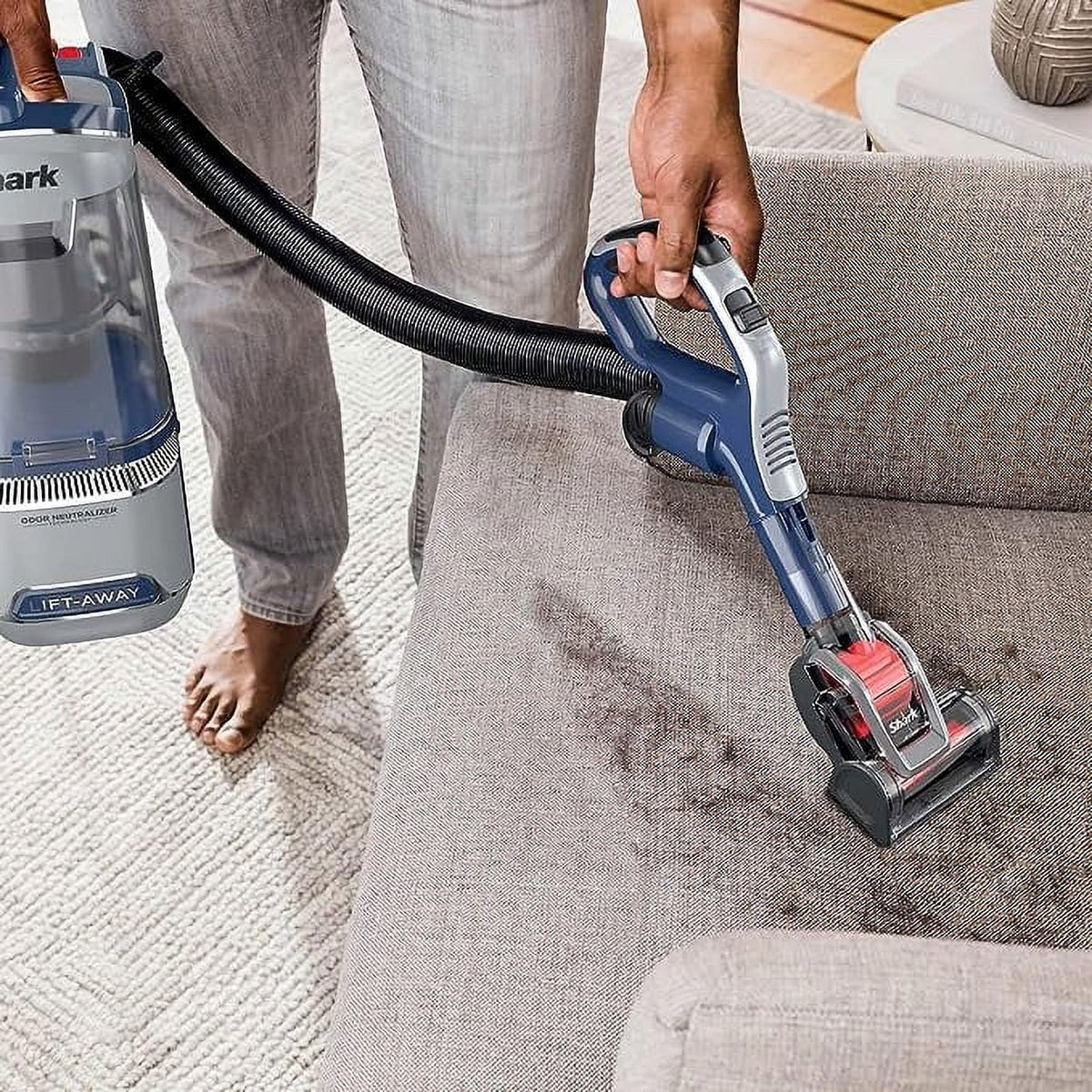 Open Box Navy Upright Vacuum U1274
