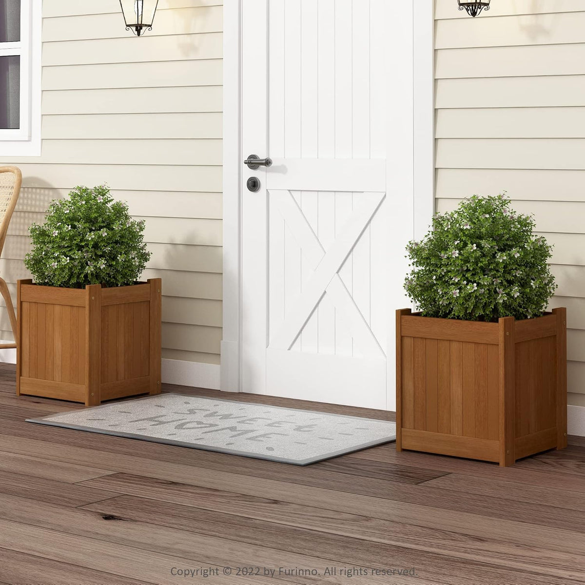 Natural Hardwood Flower Box F522