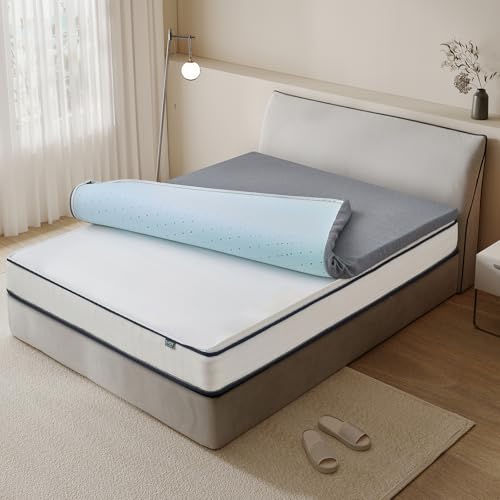 3 Inch Queen Memory Foam Mattress Topper White H580