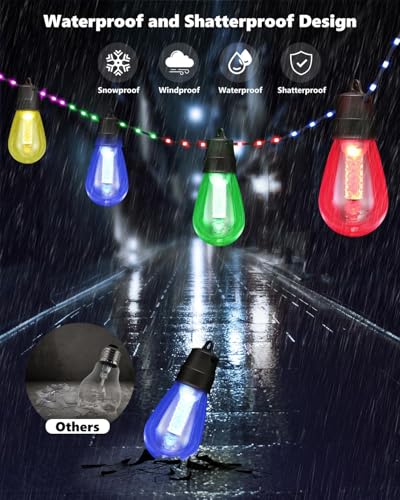 50Ft RGBw Color Changing Dimmable String Lights L1386