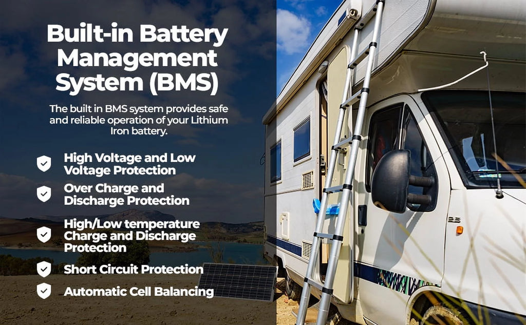 12V 100AH LiFePO4 Lithium Battery with BMS R916