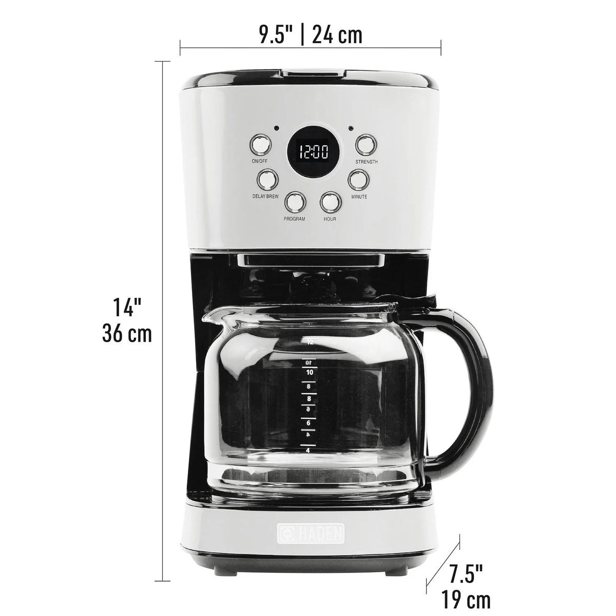 12 Cup Programmable Coffee Maker with Countertop Microwave X746