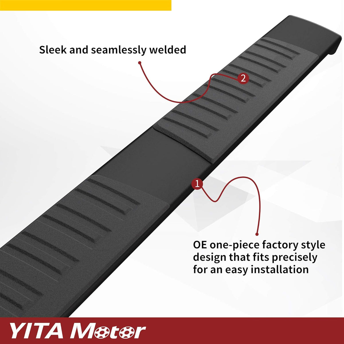 6 Inches Aluminum Black Side Steps Running Boards Z91922