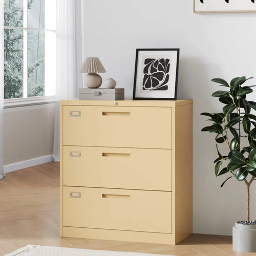 3 Drawer Lockable Metal File Cabinet L87922