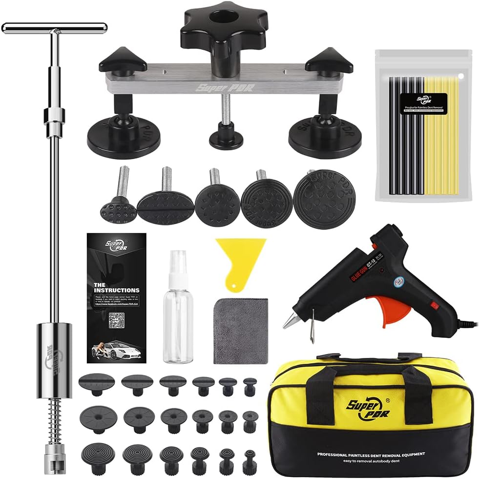 16pcs Paintless Dent Repair Kit with Slide Hammer T96955