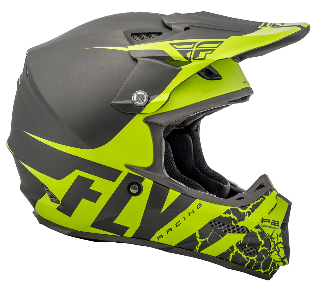 Matte Grey/Hi-Vis F2 Carbon Helmet W95161