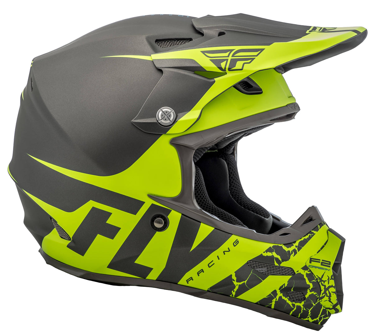 Matte Grey/Hi-Vis F2 Carbon Helmet W95161