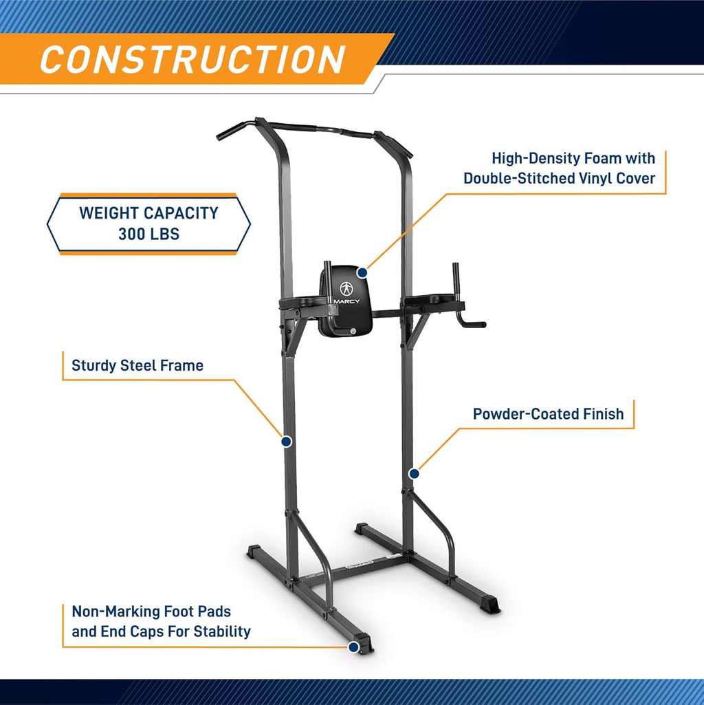 Black Pull Up & Dip Station Y383
