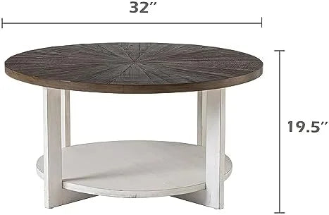 Round Wood Coffee Table I367778