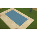 16 ft. x 32 ft. Rectangle Blue Mesh Inground Swimming Pool Safety Winter Cover Y309504