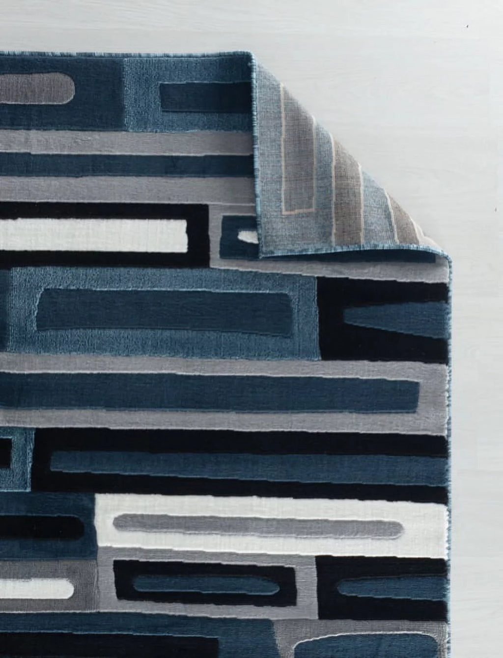 Yellow Grey Modern Abstract Area Rug Z838