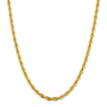 14kt Yellow Gold 24 inch Rope Chain with Lobster Clasp B27042