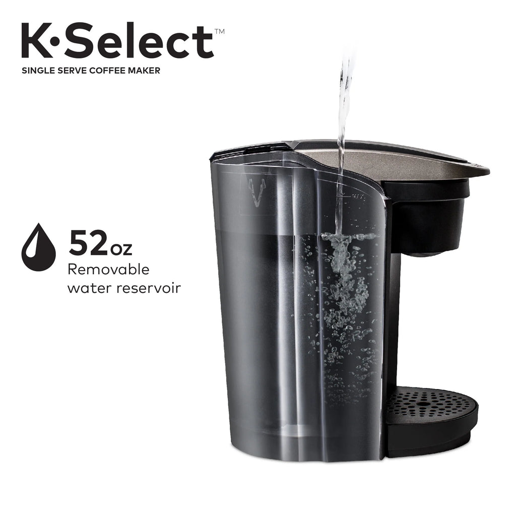 Single-Serve K-Cup Pod Coffee Maker with 12oz Brew Size, Matte Black Y256
