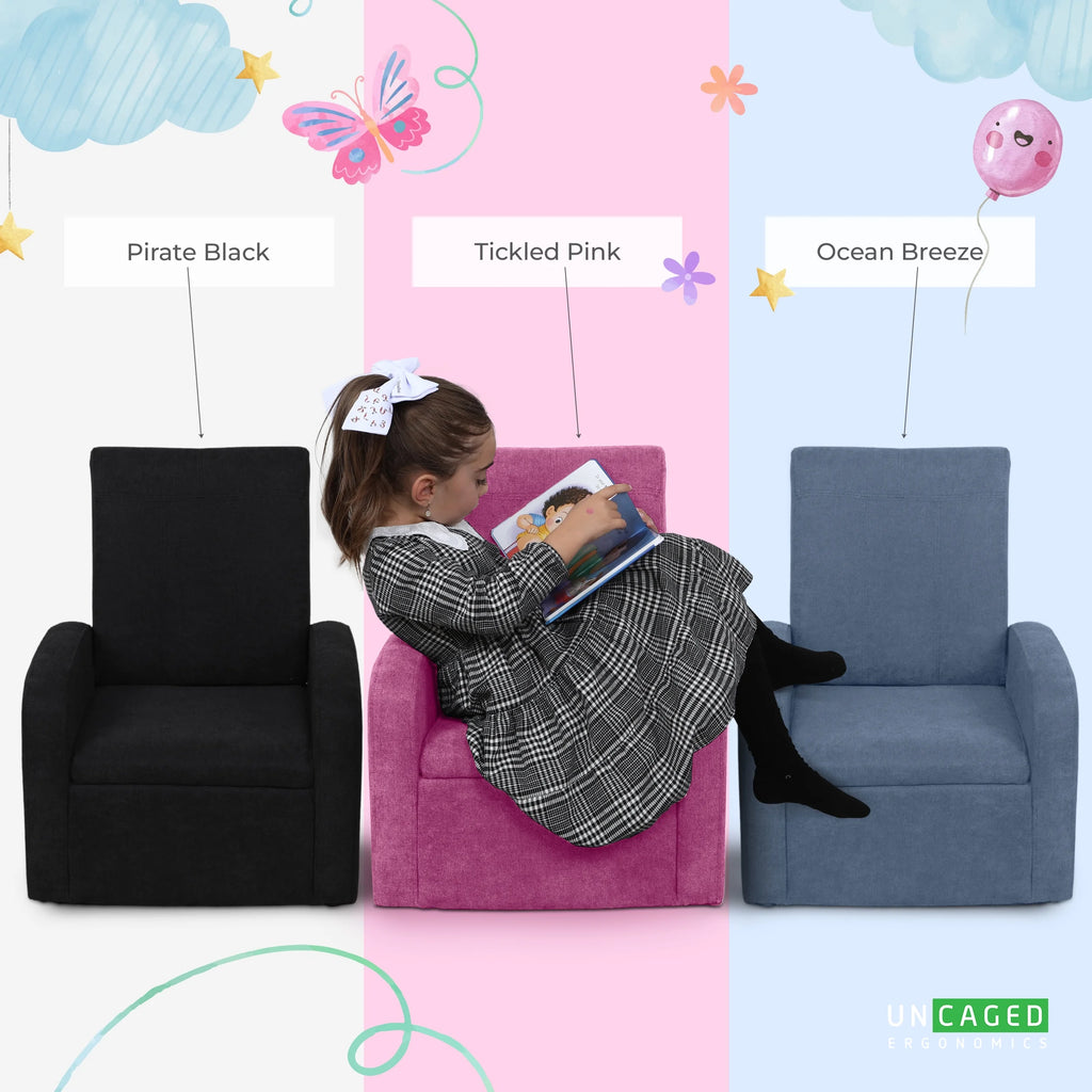 Kids Sofa Chair Folding Ottoman N12042