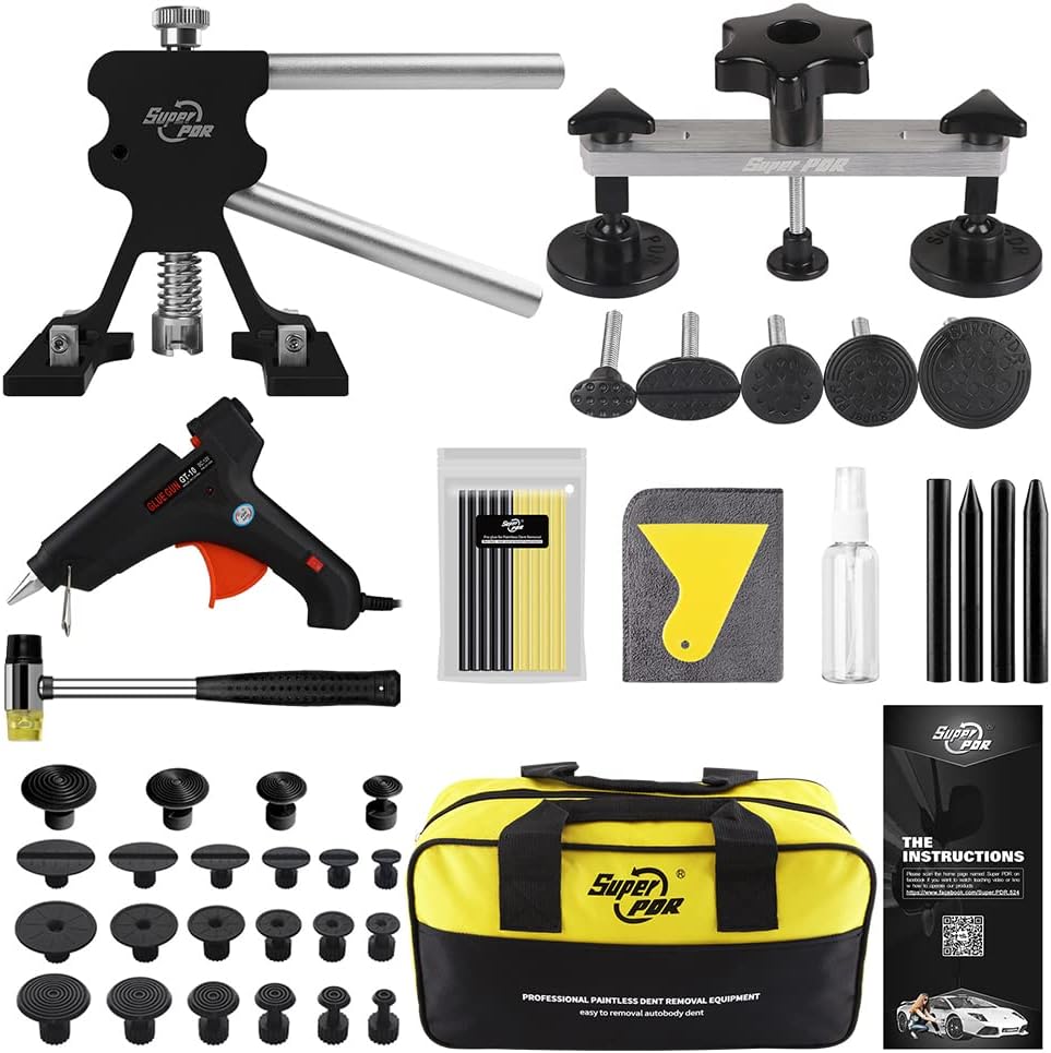 16pcs Paintless Dent Repair Kit with Slide Hammer T96955
