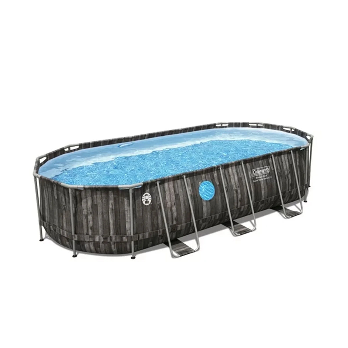 20' x 10' x 48 Oval Metal Frame Above Ground Pool Set H829