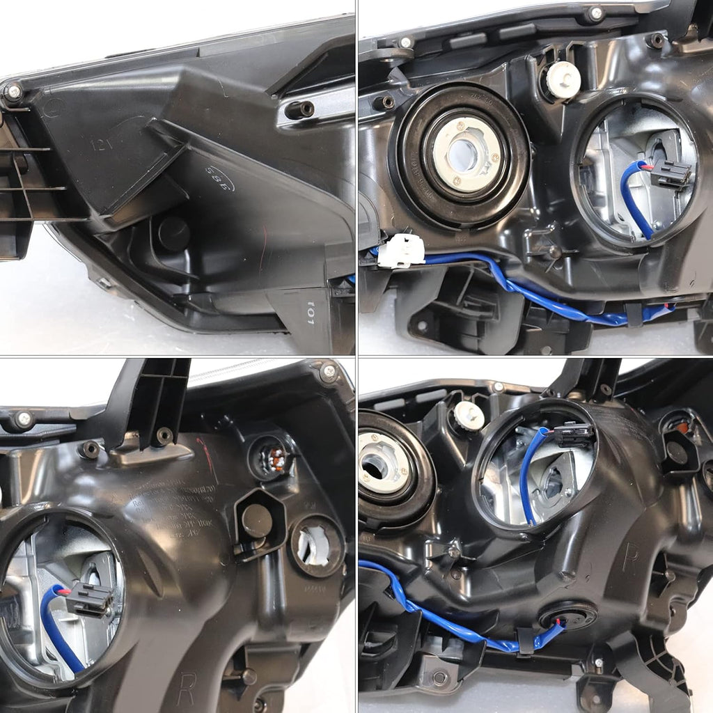 Passenger Side Replacement Headlamp Assembly with Chrome Bezel Z51825
