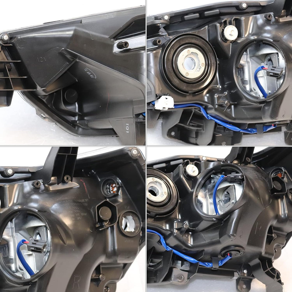 Passenger Side Replacement Headlamp Assembly with Chrome Bezel Z51825