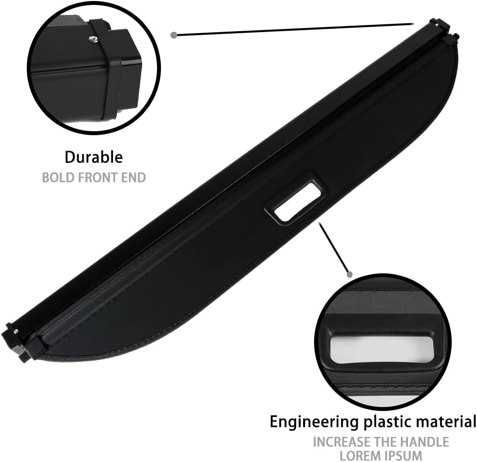 Cargo Rear Retractable Trunk Cover Pack of 2 W870