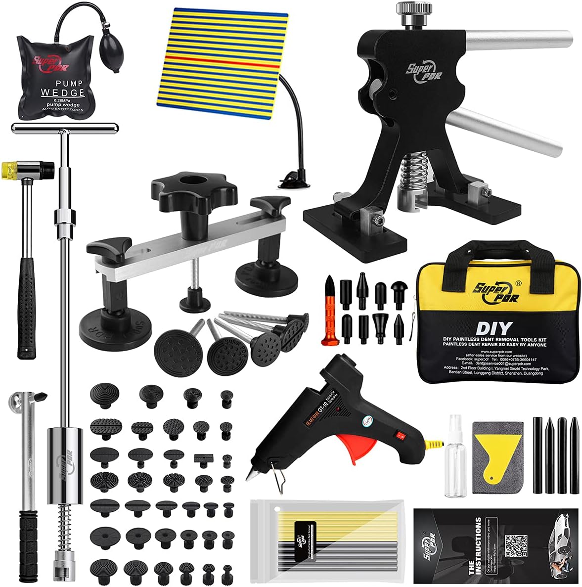 16pcs Paintless Dent Repair Kit with Slide Hammer T96955