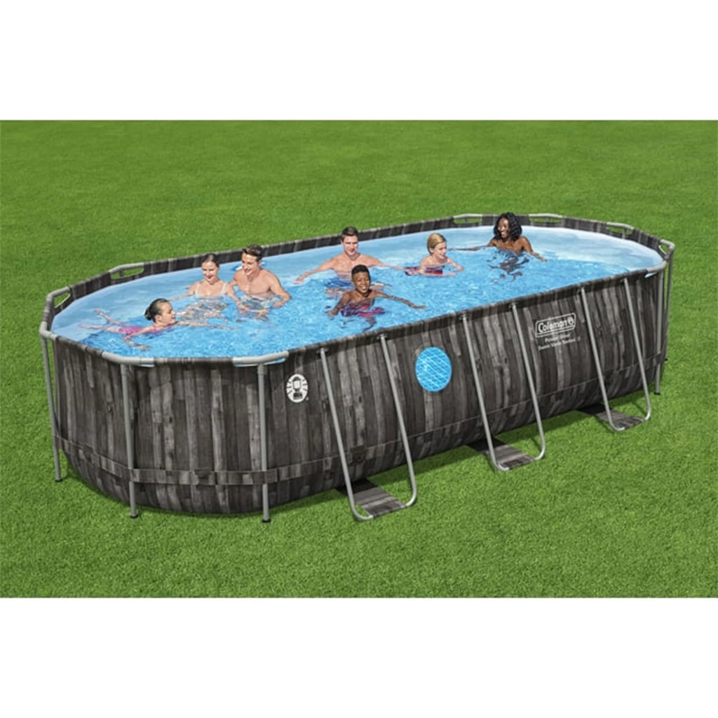 20' x 10' x 48 Oval Metal Frame Above Ground Pool Set H829