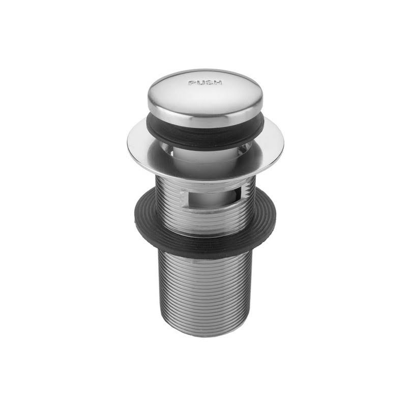 Satin Nickel Toe Control Drain Strainer with Overflow P552